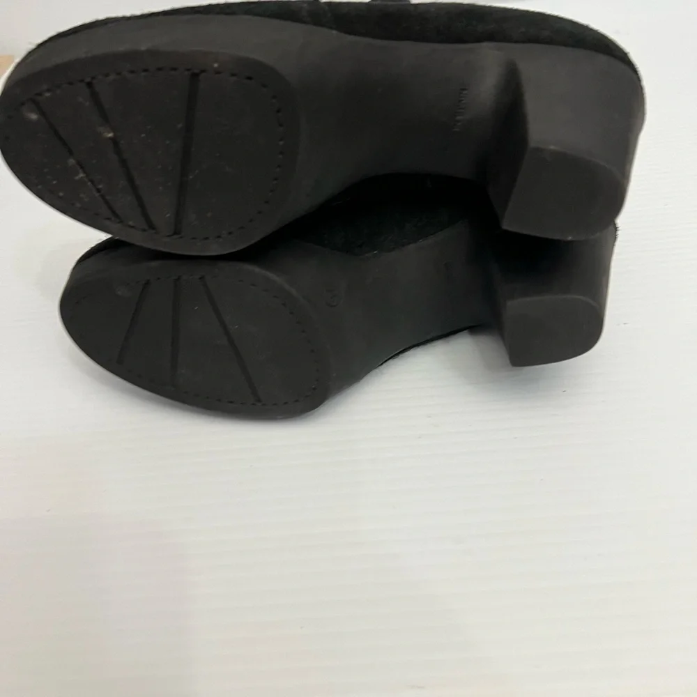 Eric Michael, Black Suede, long Boot, women Size Euro 37,